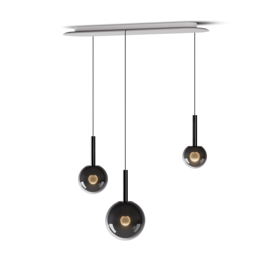 Occhio Leuchte in dark chrome