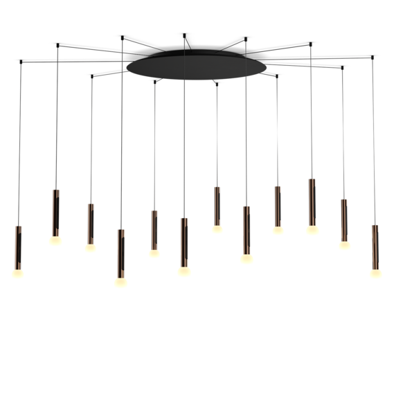 Luminaire in rose gold