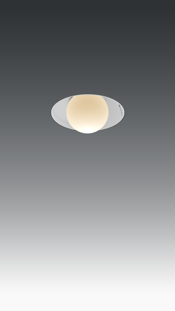 Occhio coro moon piano pure weiß matt Deckenstrahler